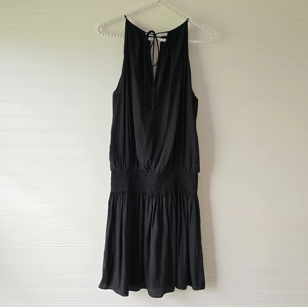 Ramy Brook Paris Sleeveless Mini Sun Dress Black Small Sundress
